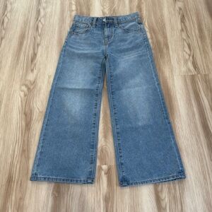 Old navy girls size 10 baggy wide leg high rise jeans